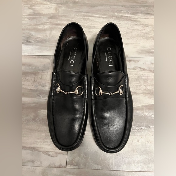 Gucci Other - MENS GUCCI BLACK LEATHER HORSEBIT LOAFERS SHOES